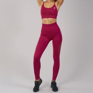 Gymshark High Waisted Cropped Legging in Beet